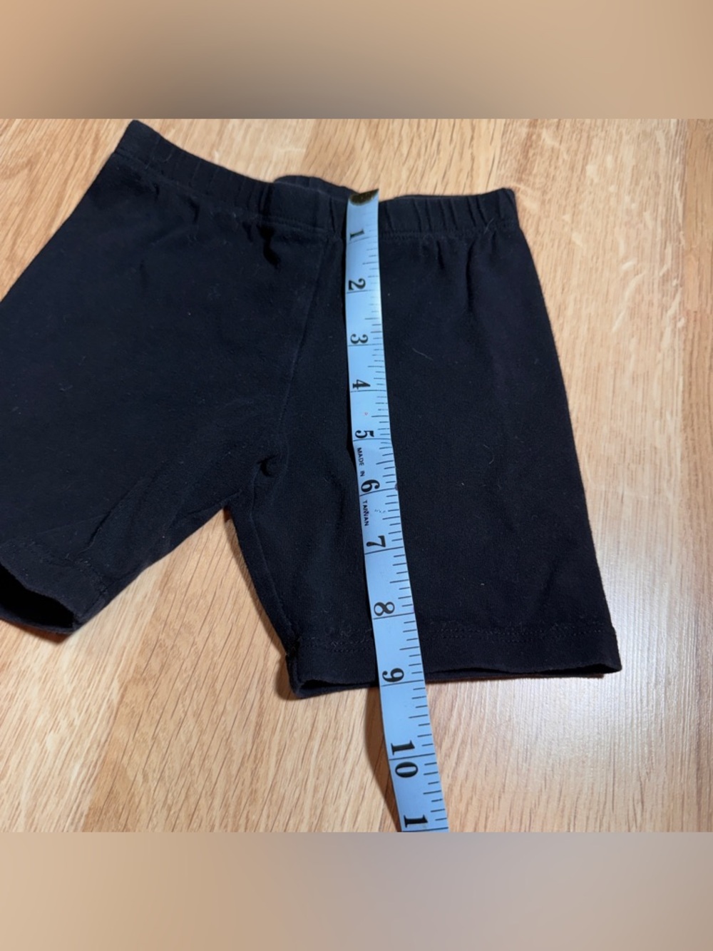 Place Girls' Black Stretch Cotton biker shorts